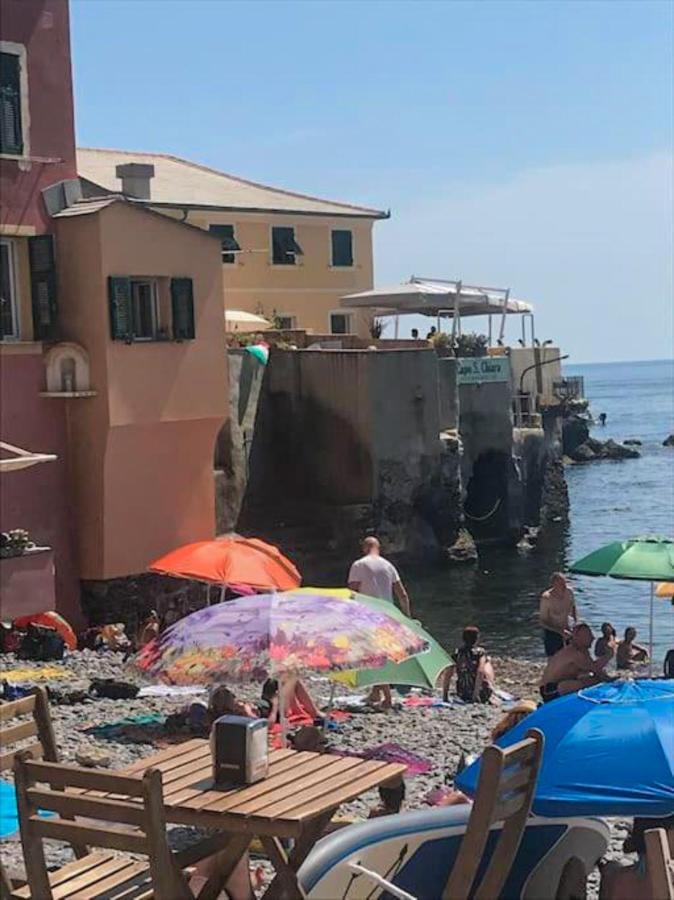 Casa Sulla Spiaggia Di Boccadasse Genova Eksteriør billede